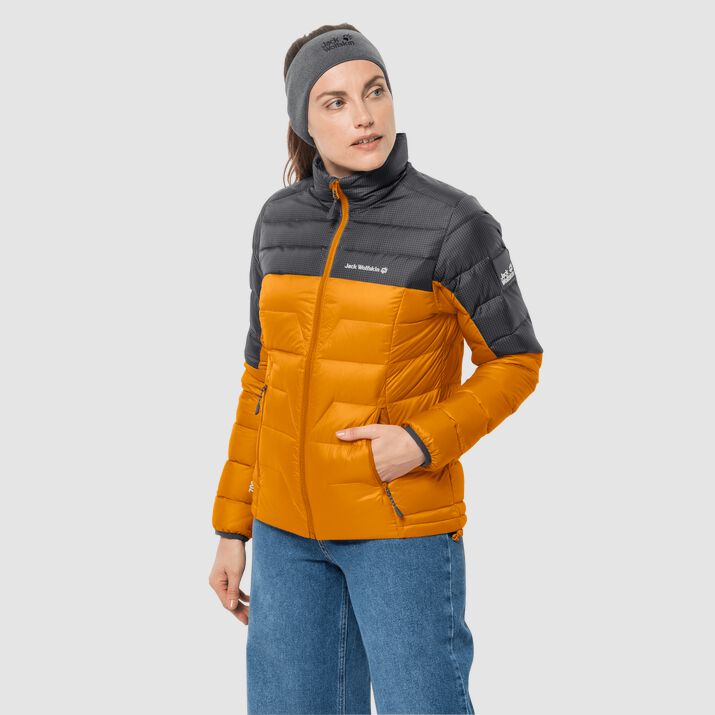 Chamarra Pluma Jack Wolfskin Dna Tundra Mujer Naranjas Oscuro Mexico-9856231